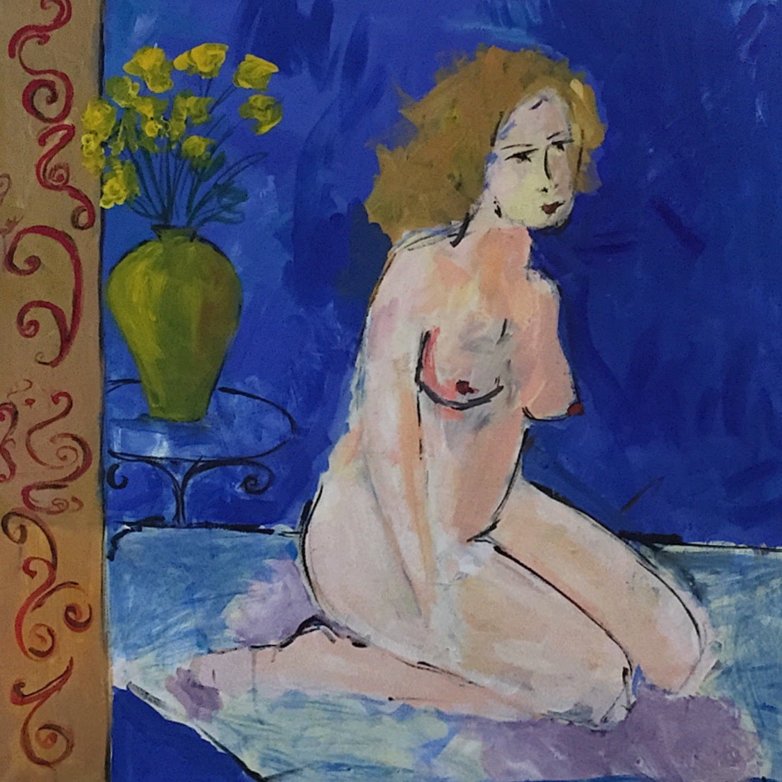 29. Nude with flowers